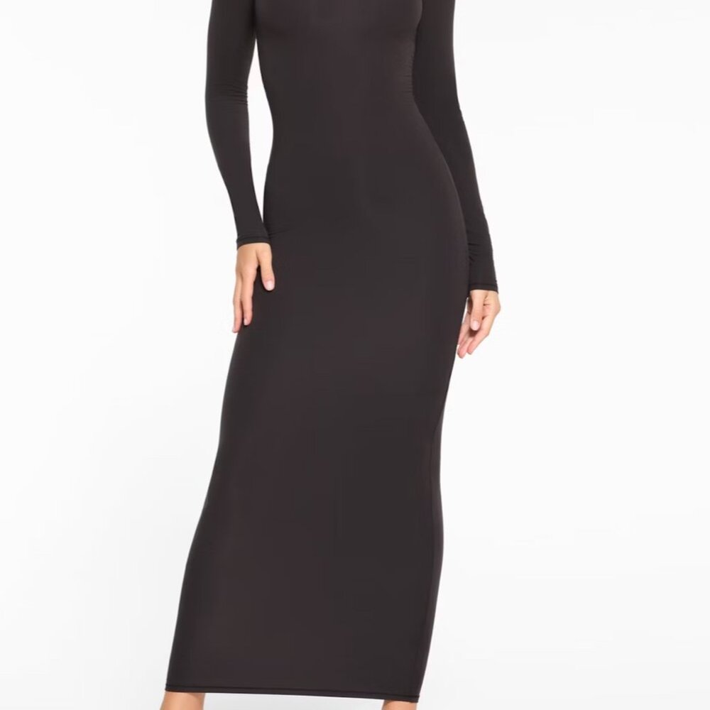 Skims Long Sleeve Maxi Dress - Size Small - NWOT - Picture 2 of 6